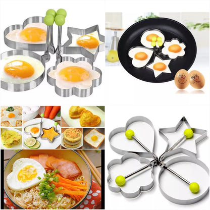 Pack Of 4 New Mould Style Fried Egg Pancake Shaper | Egg