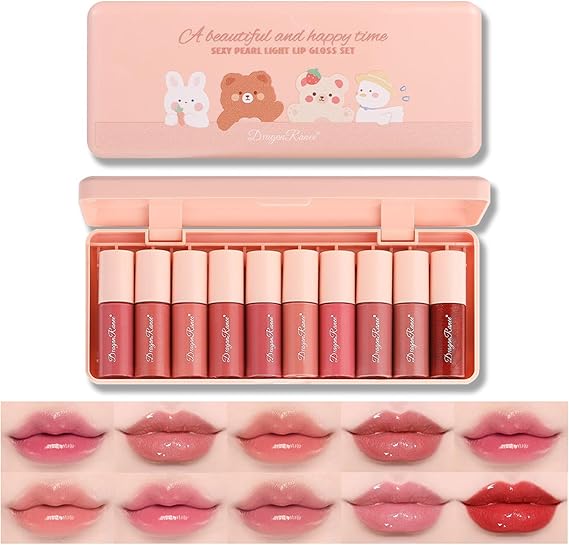 (10 Lipglosses) Dragon Ranee Lipglosses Korean Lip Gloss