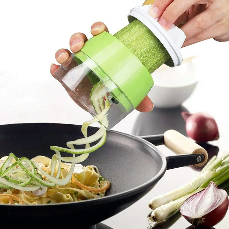 4in1 Vegetable Spiral Cutter / BPA-Free ABS plastic materials and 304 stainless