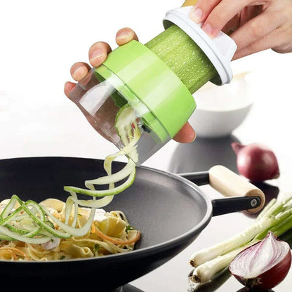 4in1 Vegetable Spiral Cutter / BPA-Free ABS plastic materials and 304 stainless