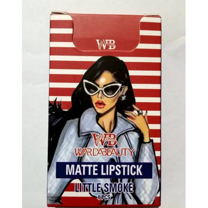 4 Pcs High Pigment Warda Beauty Little Smoke Mate Lipstick - Random