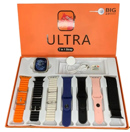 with Out Metal Strip Ultra Smart Watch Ultra 7 in 1 (Random
