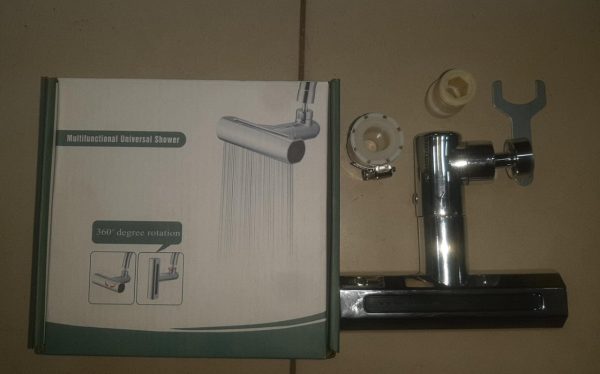 Multifunctional Kitchen Sink Waterfall Faucet Pressurized Shower Bubbler Splash-proof 4 Modes Spout