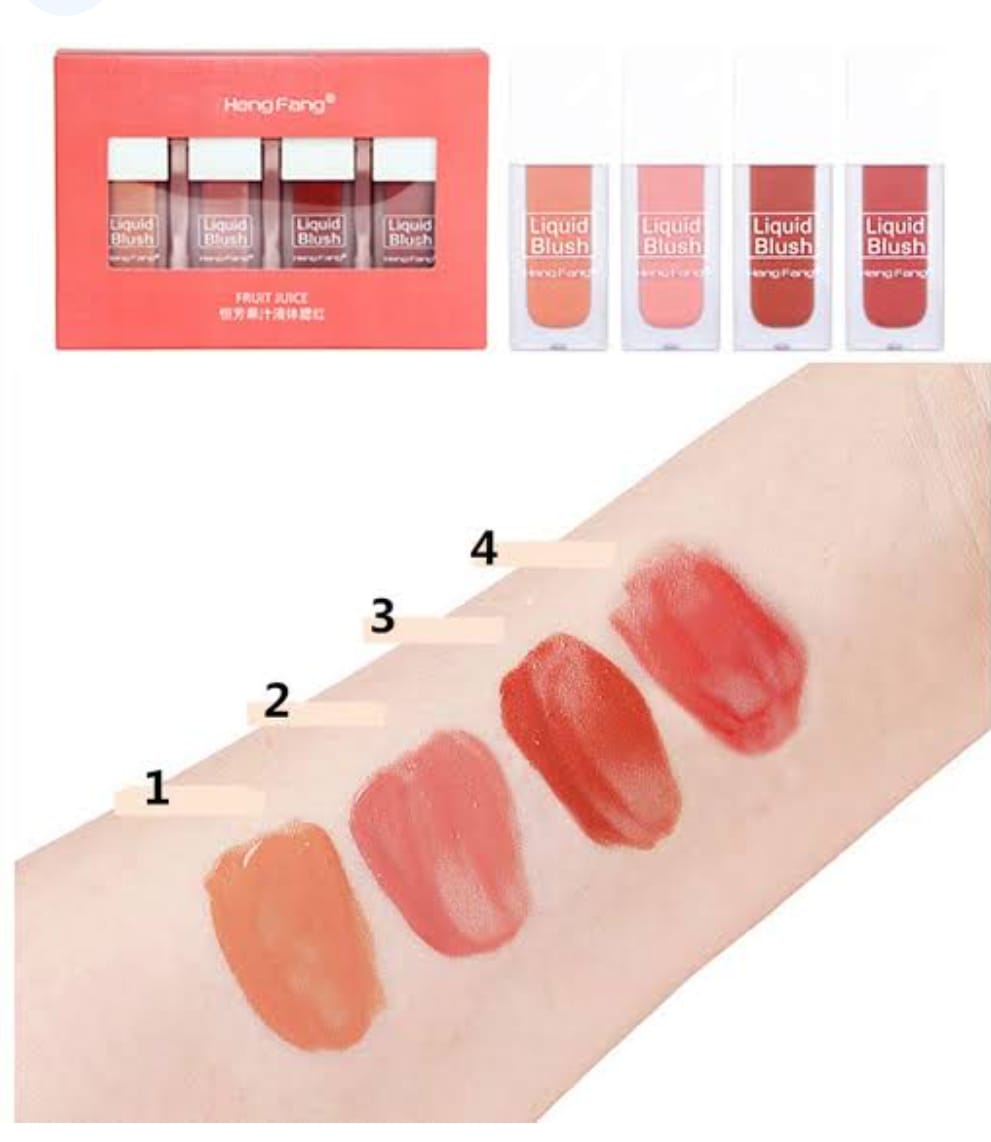 Heng Fang Liquid Blush Multicolor Pack of 4
