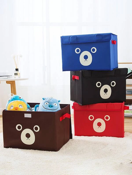 1 Pc Panda Design Folding Storage Bins Quilt Basket Kid Toys Organizer