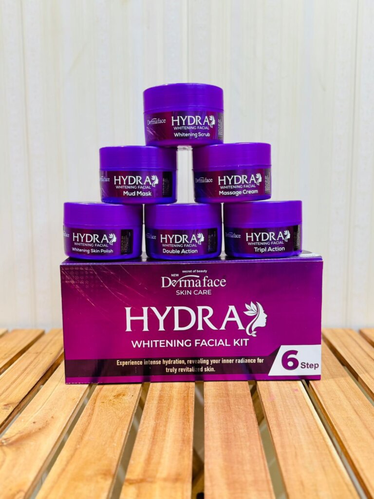 Derma Face Hydra Whitening Facial Kit 6 steps Whitening And Glowing Facial