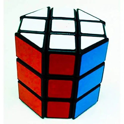 Jiehui Cube Octagonal Cylinder Magic Cube Puzzle IQ Brain 3x3 Barrel Spin