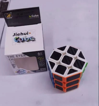 Jiehui Cube Octagonal Cylinder Magic Cube Puzzle IQ Brain 3x3 Barrel Spin