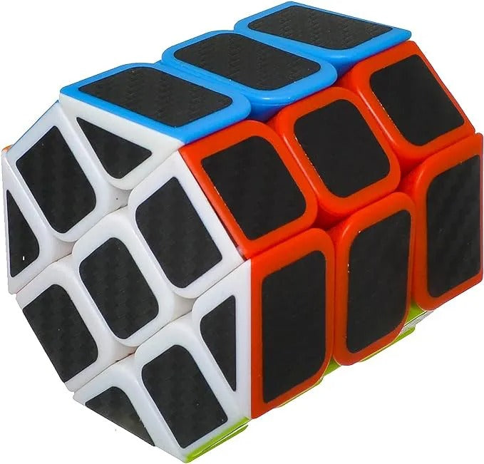 Jiehui Cube Octagonal Cylinder Magic Cube Puzzle IQ Brain 3x3 Barrel Spin