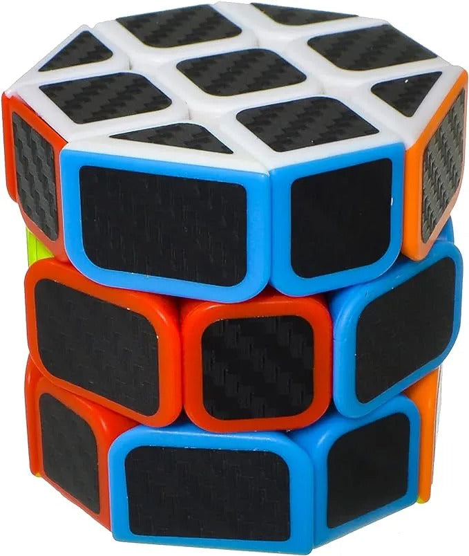 Jiehui Cube Octagonal Cylinder Magic Cube Puzzle IQ Brain 3x3 Barrel Spin