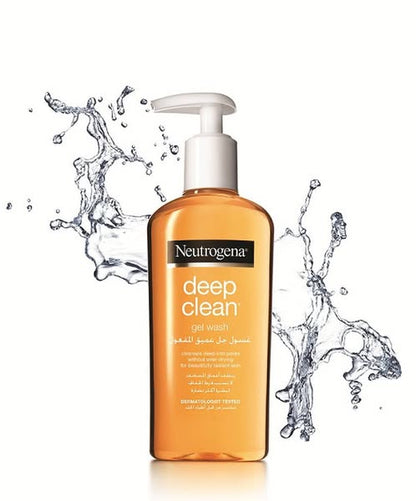 Neutrogena Deep Clean Gel Wash Oil-Free Daily Facial Cleanser for Oily