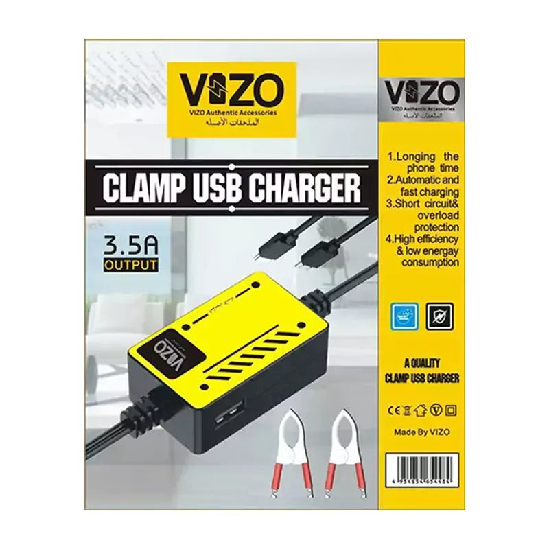 Vizo V5000 Multi-Port Clip Charger | V5000 3.5A Multi-Port Clip