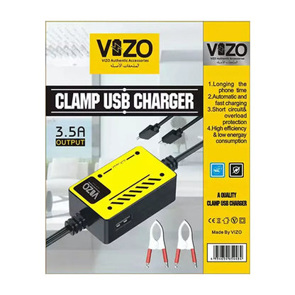 Vizo V5000 Multi-Port Clip Charger | V5000 3.5A Multi-Port Clip