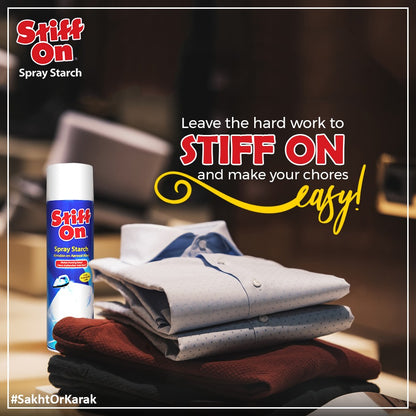 Fabric Starch Spray Stiff On for crisp and fresh clothes -