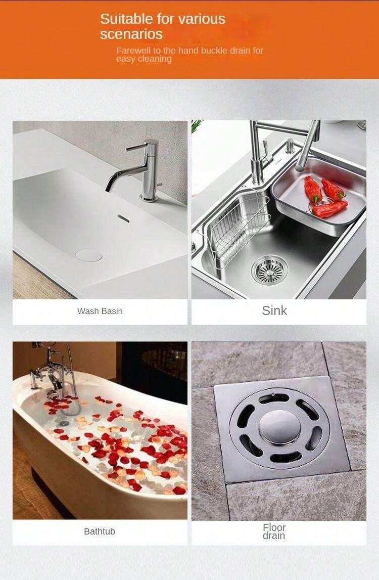 (pack Of 10) Multifunctional Net Sticker Drainer Net For Bathroom - Kitchen
