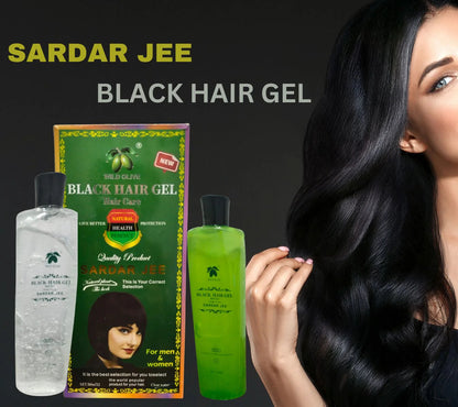 New SARDAR JEE Black Hair Color Gel 2 x 500ml Bottles -