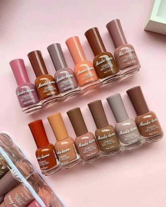 Made Love Colors Permanent Nail Polish 12 Piece Pack For Women |