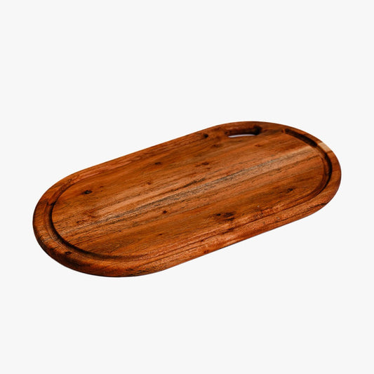 Premium Oblong Acacia Wood Chopping Board 17 x 9 x 2
