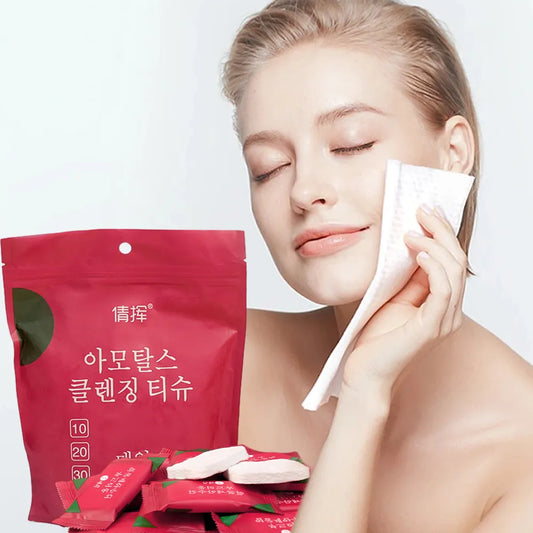 20PCS Disposable Compressed Face Towel Mini Portable Disposable Compressed Cotton Coin Tissue