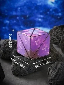 1pc 3D Magic Cube Geometric Space Three-dimensional Decompressing Toy - Shashibo Cube