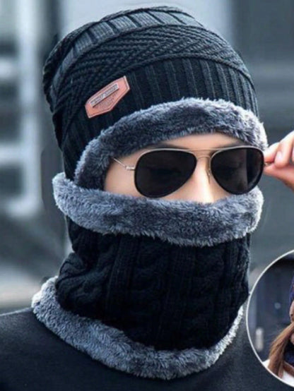 Head &amp; Neck Cap Beanies Combo - woolen winter beanie cap with