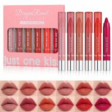 6Pcs Set Dragon Ranee Just One Kiss Lipstick Lip Crayon Bundle