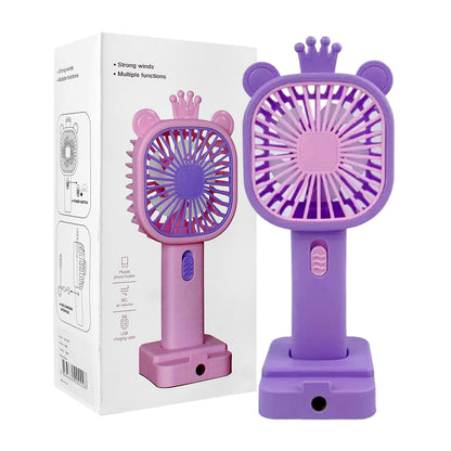Fan with Sharpener | Mini Handheld Fan, Portable USB Fan for Home,
