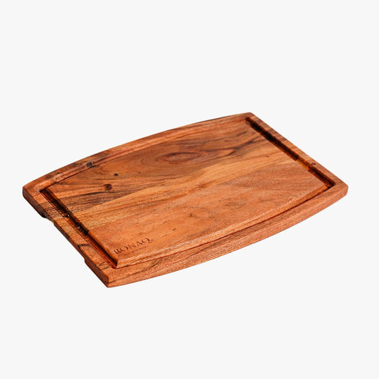 Acacia Parabola Face-Grain Cutting Board 14” x 10” x 2” |