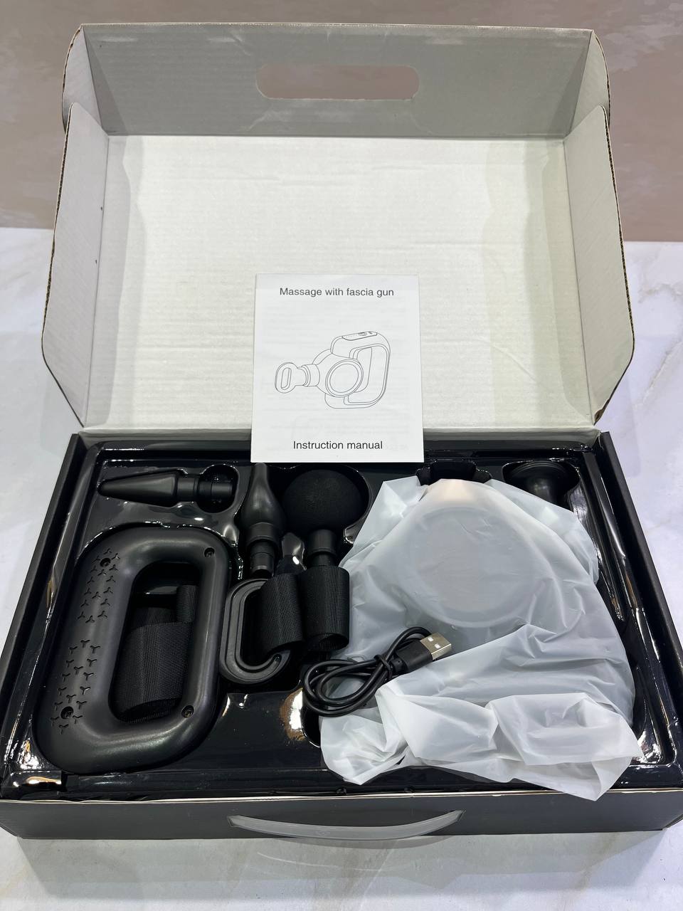Rechargeable Massager Facial with Belt Model HB-016 04 Massage head attachement
