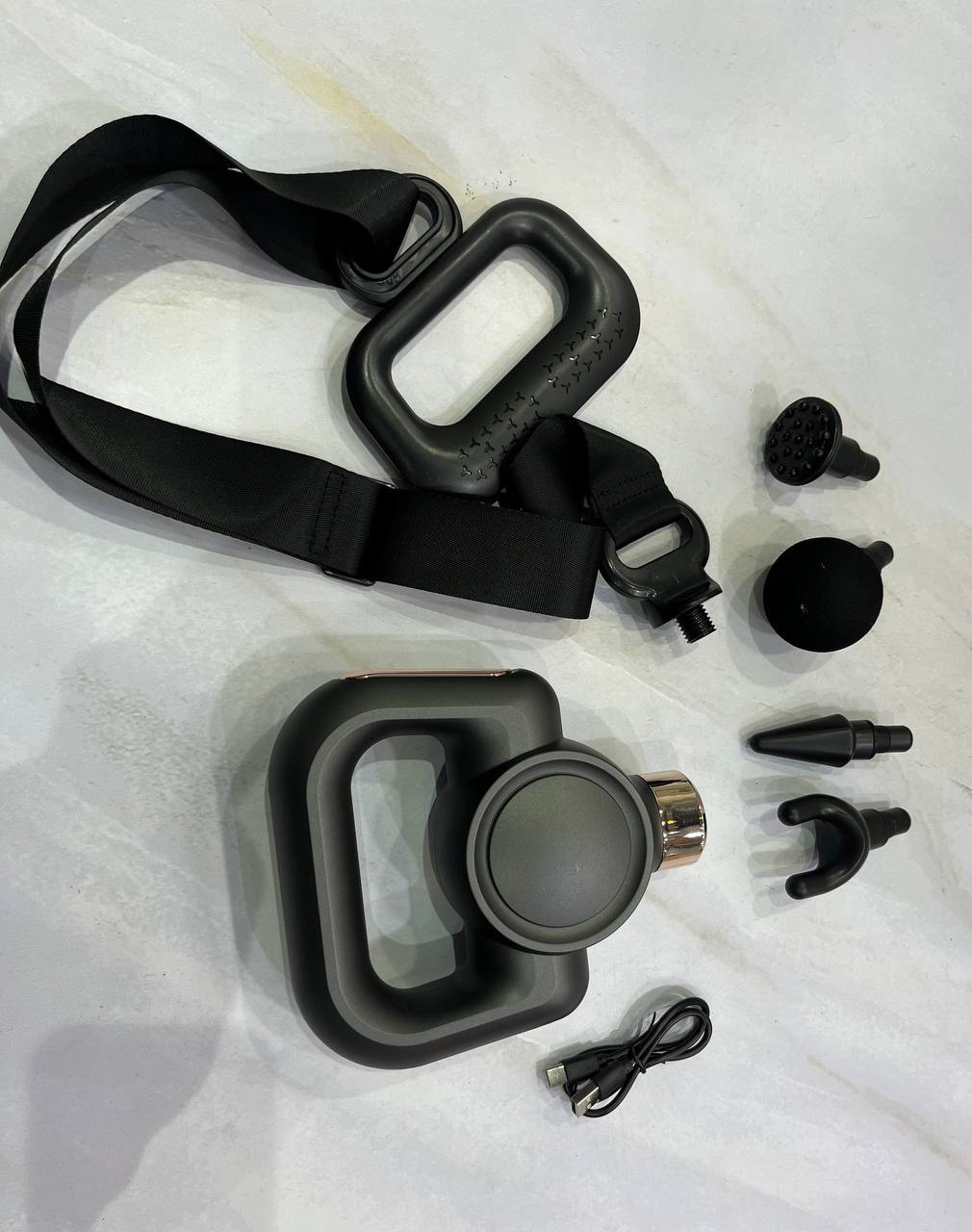 Rechargeable Massager Facial with Belt Model HB-016 04 Massage head attachement