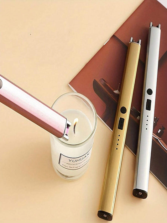 Gas Lighter Long with New Slide Out Design USB Gas
