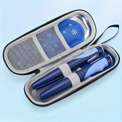 1/2 Set Insulin Pen Cooling Travel Box Diabetes Medication Insulation Cooling Storage