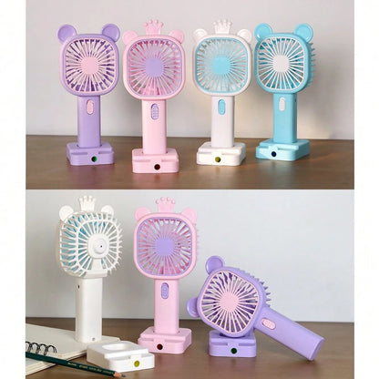 Fan with Sharpener | Mini Handheld Fan, Portable USB Fan for Home,