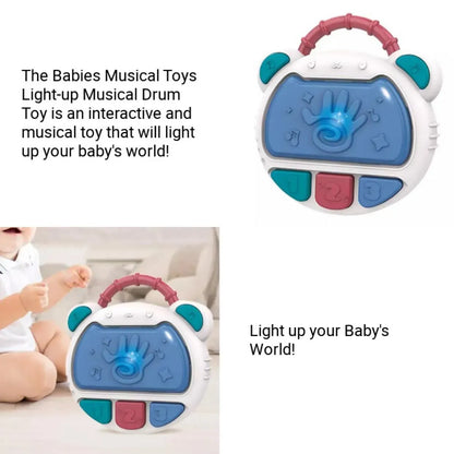 Flash Drum Toy for Kids - Early Education Drums Piano Musical Instrument