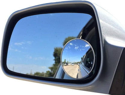 2pcs Round Blind Spot Mirrors Wide-Angle Lens for Enhanced Rear and