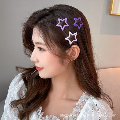 Pack Off 06  Star Design Girl Hair Clip | Hair Clip For