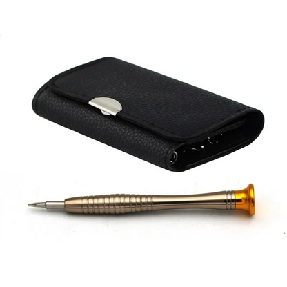 25 in 1 leather case screwdriver kit.