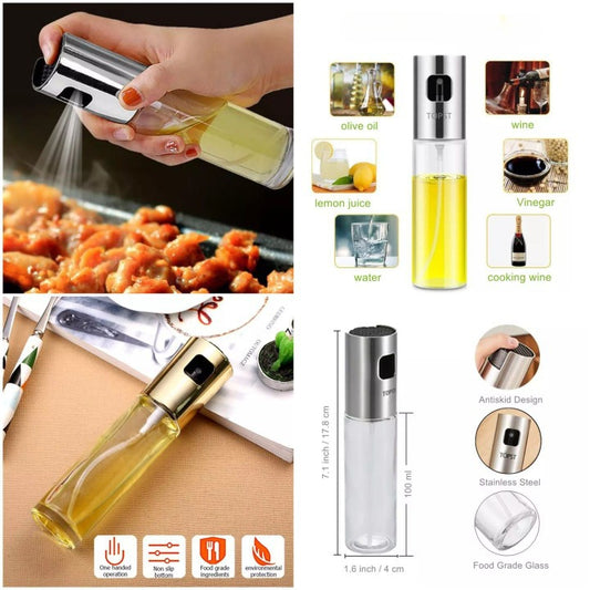 Cooking Oil Sprayer Glass Oil Spray Bottle Kitchen Tool BBQ Baking Grill