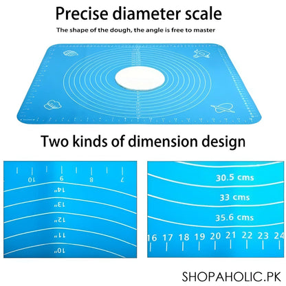 Silicone Baking Mat With Measurements Heat Resistant Cookie Sheet Oven Liner |