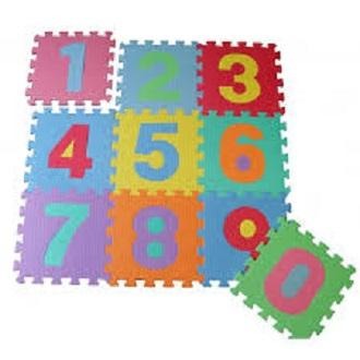 10PCS Soft Foam Number Puzzle Mat for Kids Interlocking Educational Play