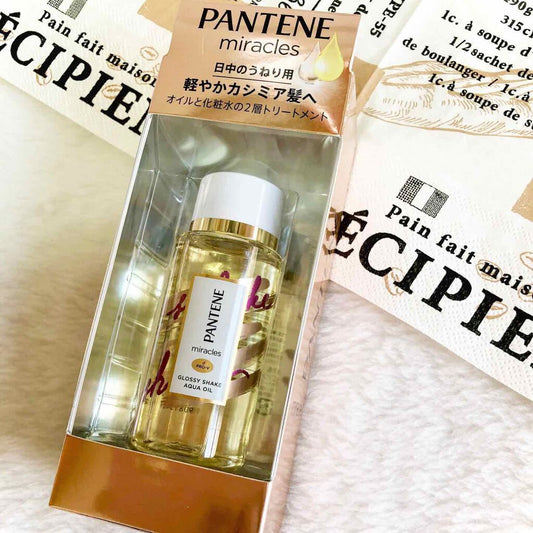 Pantene Original Non-Rinse Treatment, Glossy Shake Aqua Oil Frizz Control &amp;