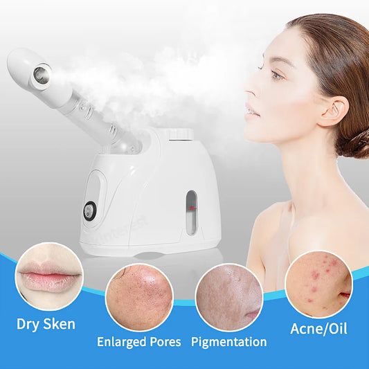 Facial Steamer Warm Mist Humidifier for Face Deep Cleaning Vaporizer Sprayer Salon
