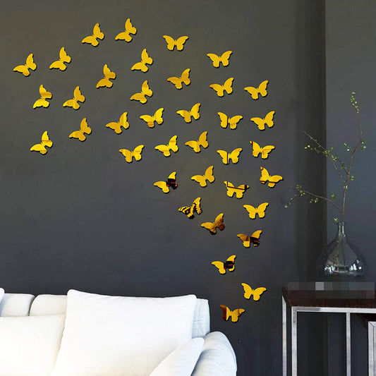 (pack of 30) 3D acrylic Butterfly Wall Decoration Items for