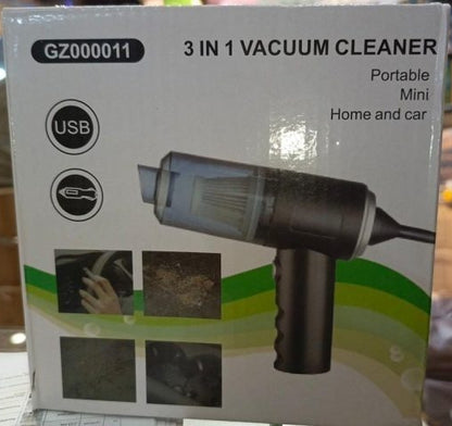 3 In 1 Vacuum Cleaner mini portable For Home And Car (GZ000011)