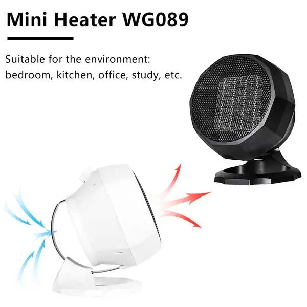 Miniature heater model WG-089.. Flexible 1800W Portable Electric Heater Fan Winter