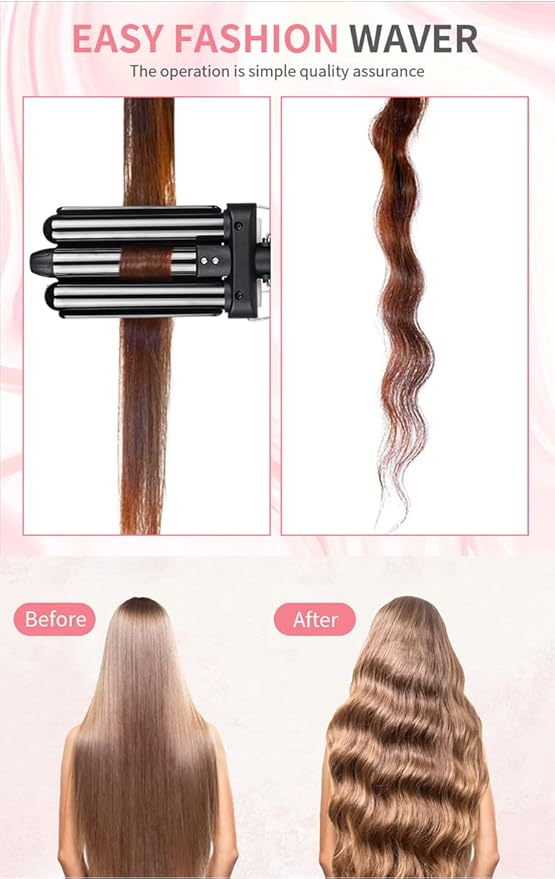 Babyverse Professional Couture Hair Pro 3 Ceramic Wave Styler- Beach Waves for