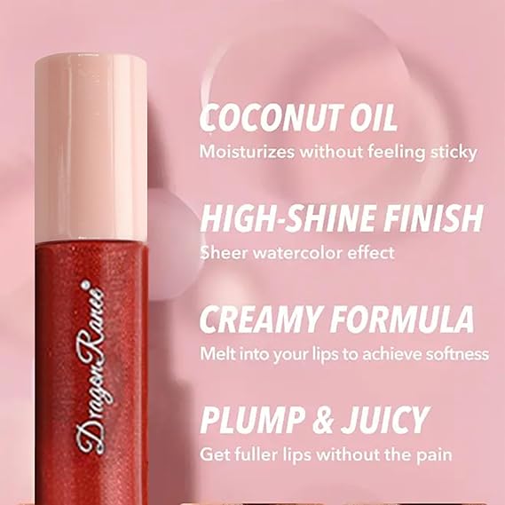 (10 Lipglosses) Dragon Ranee Lipglosses Korean Lip Gloss