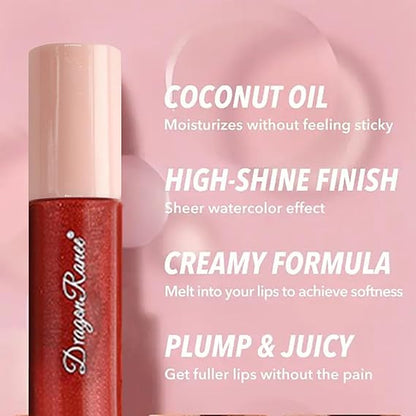 (10 Lipglosses) Dragon Ranee Lipglosses Korean Lip Gloss