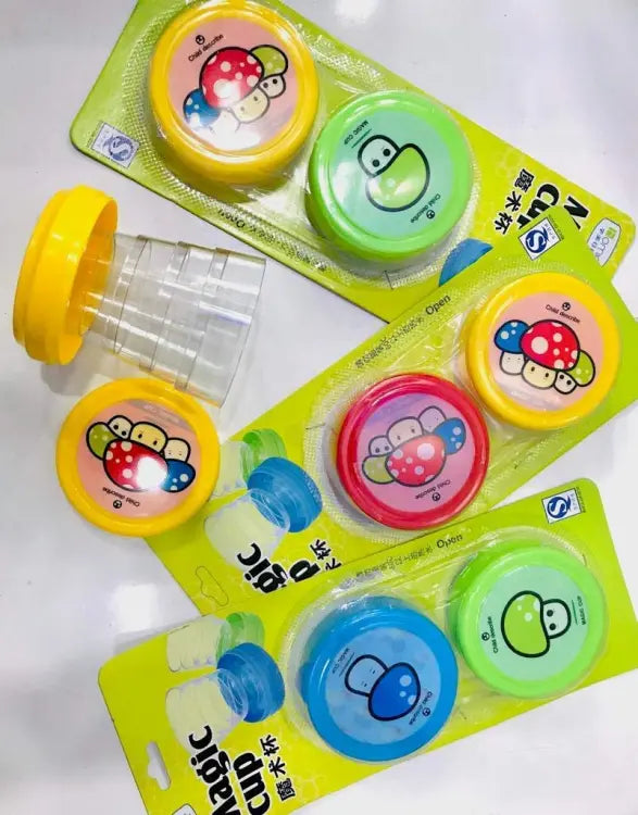 Pack of 2 Magic Glass for Kids, Folding Collapsible Magic Cup,