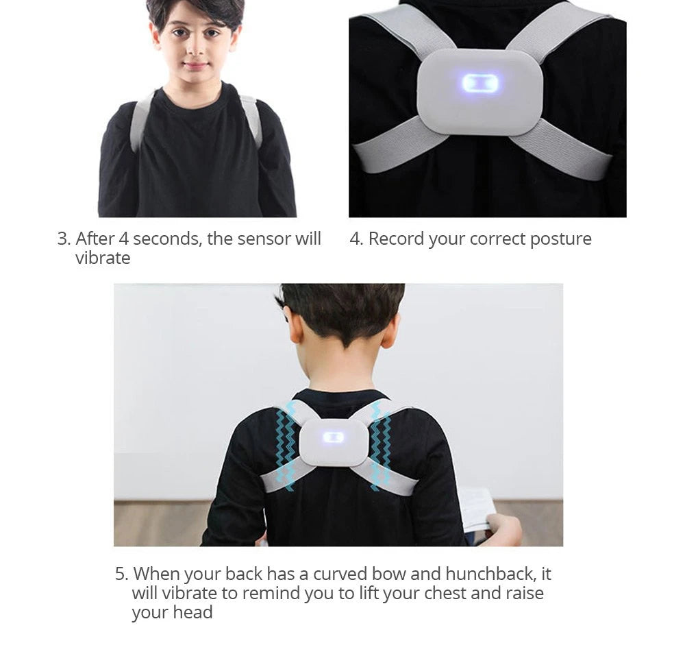 Smart Posture Corrector Belt with Intelligent Detection Vibration Reminder Sensor